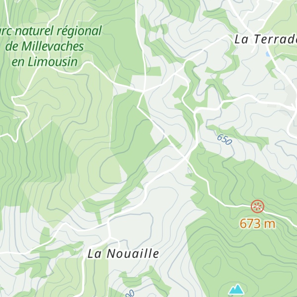 Map of Puy de Pradoux