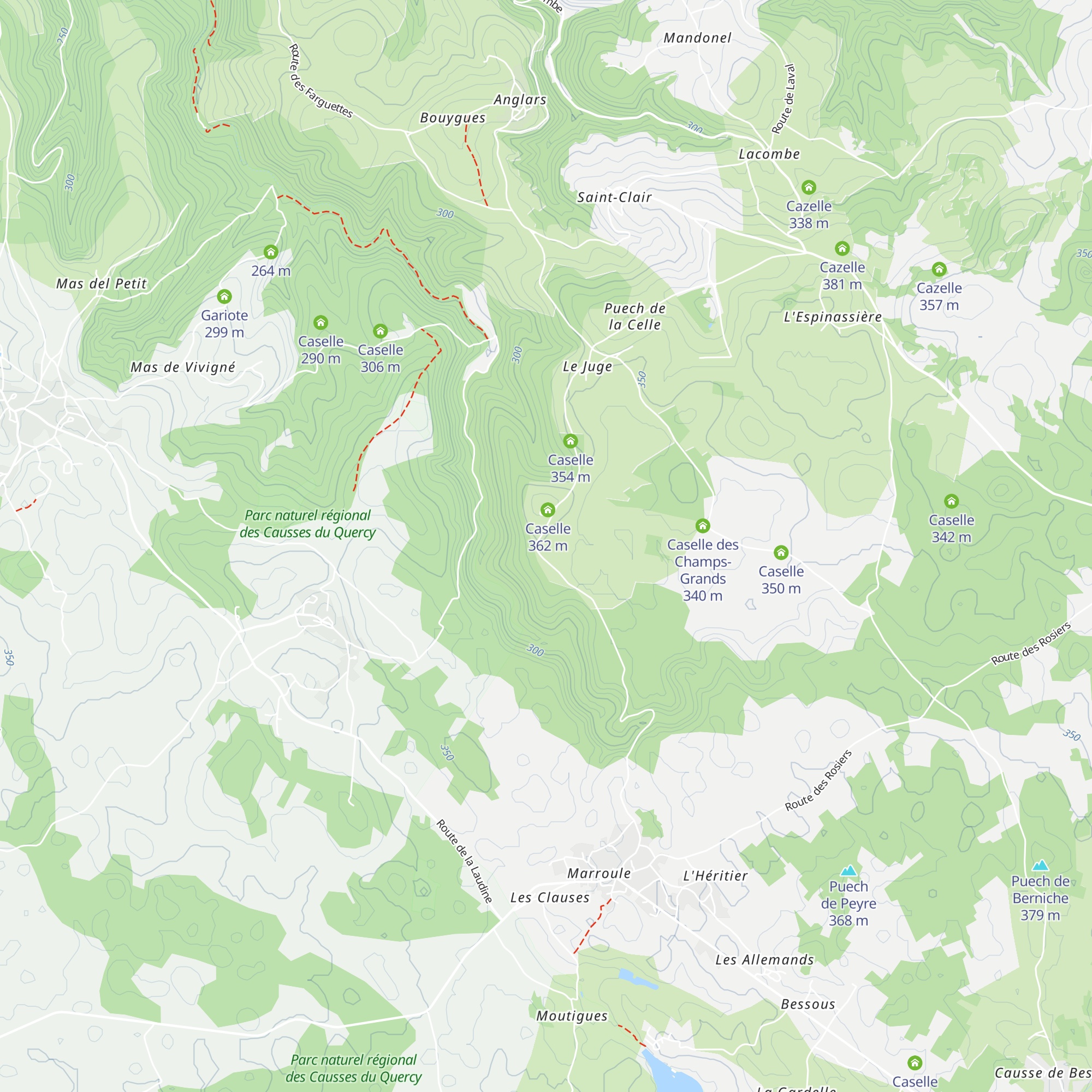 Caselle map