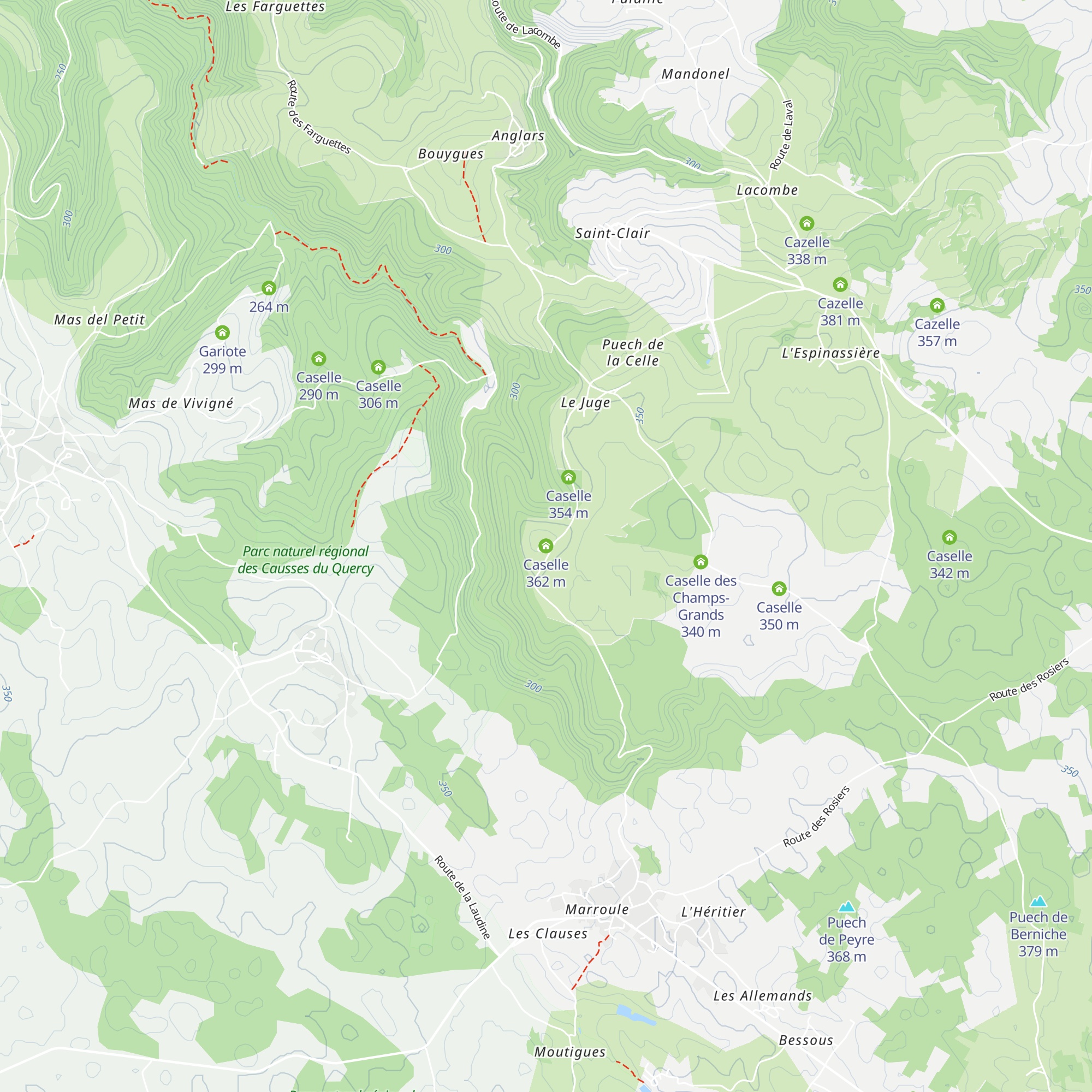 Caselle map
