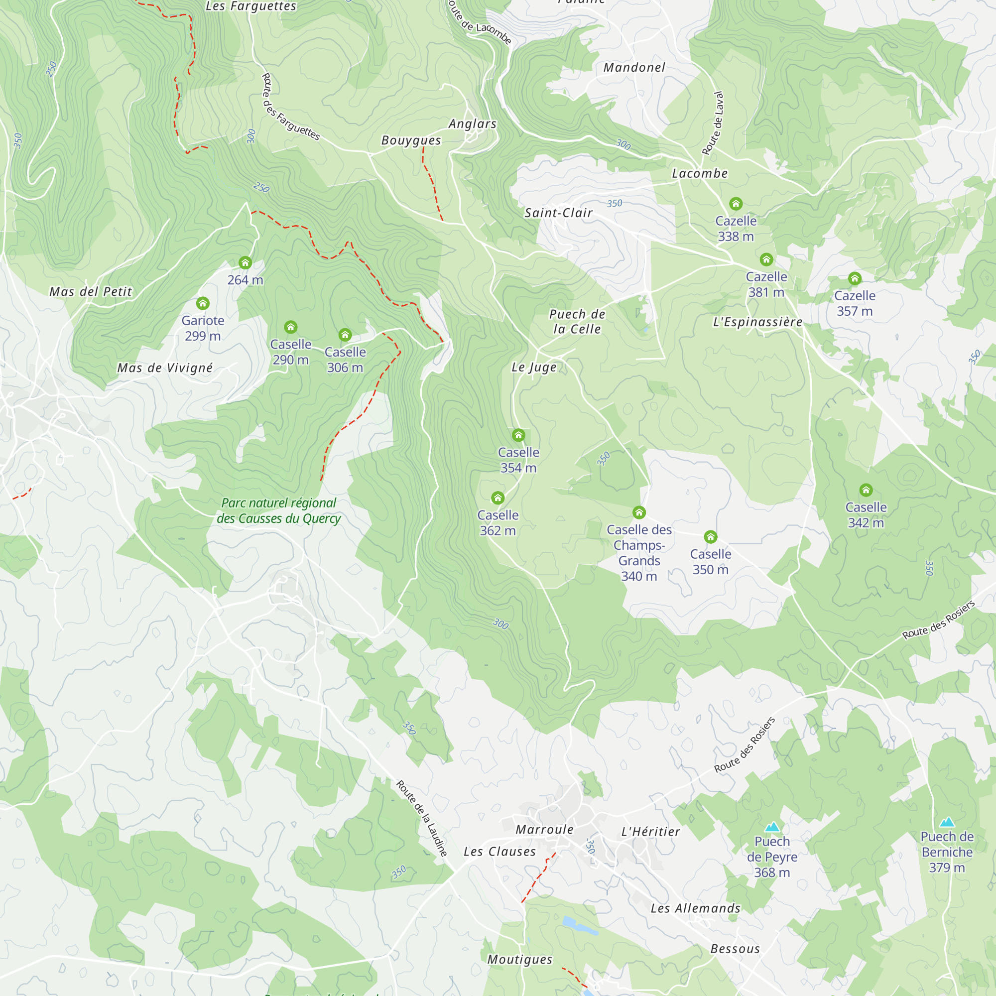 Caselle map