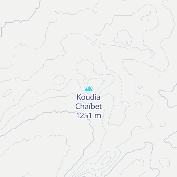 Map of Koudia Chaïbet