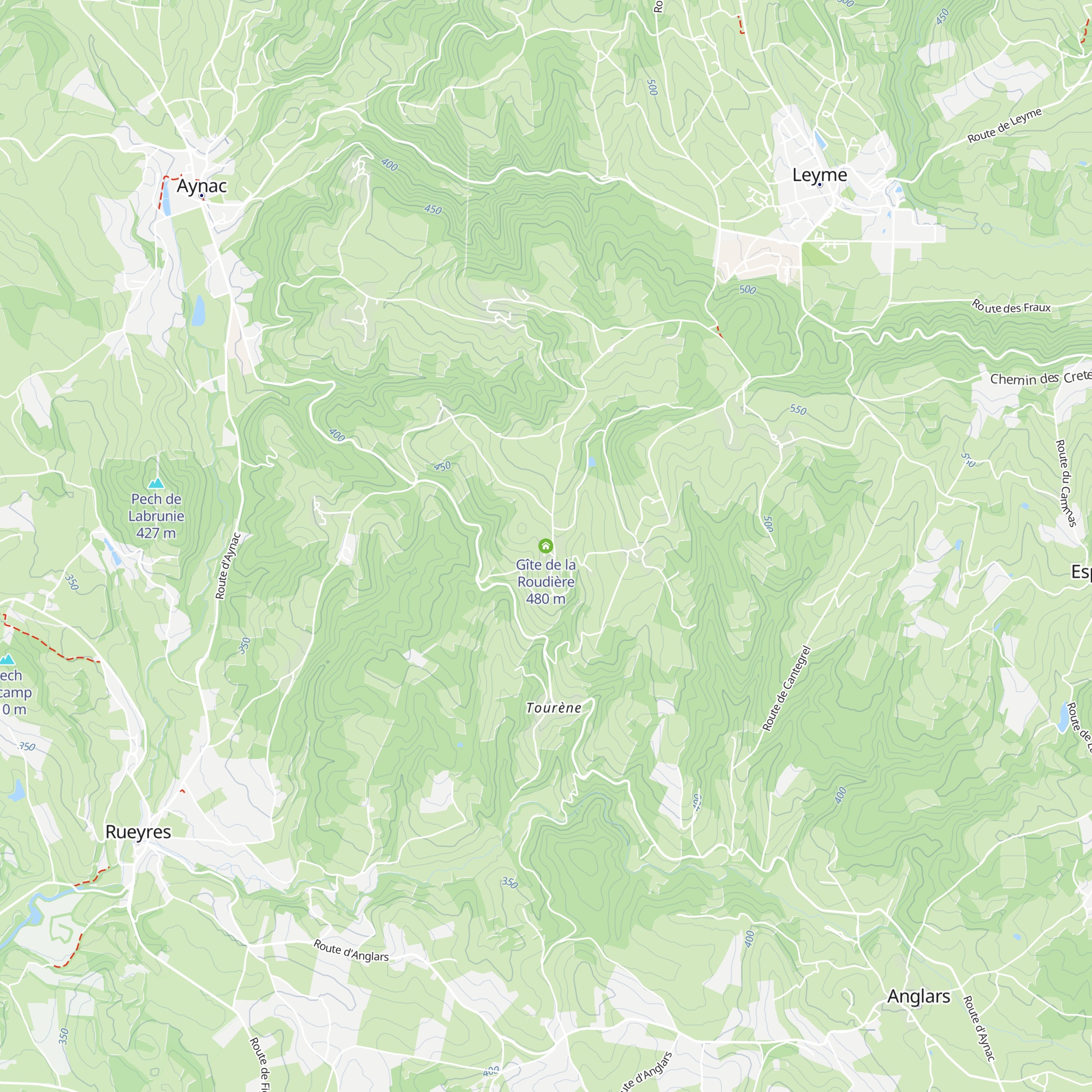 Gîte de la Roudière map