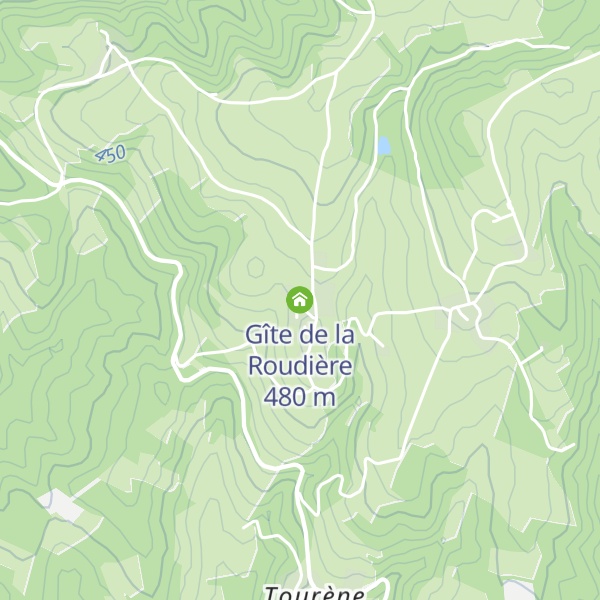 Map of Gîte de la Roudière