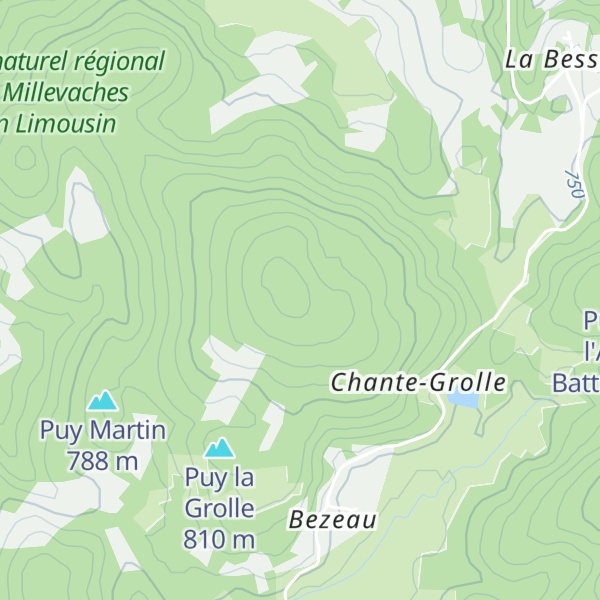 Map of Puy Buisson