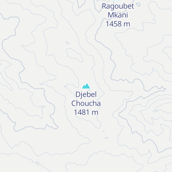 Map of Djebel Choucha