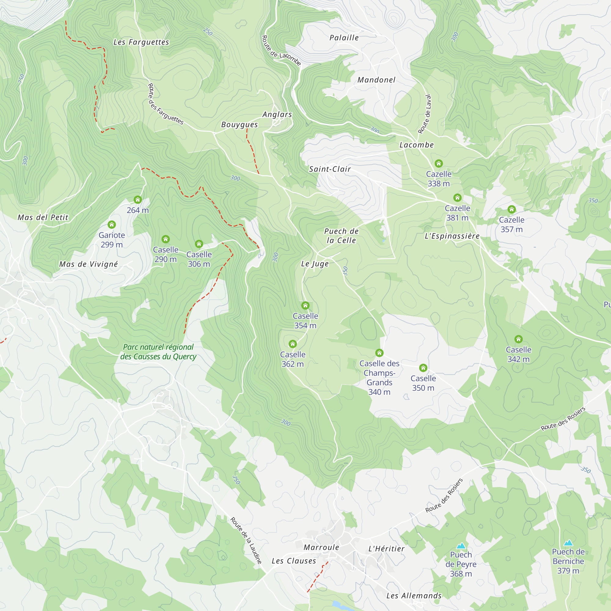 Caselle map