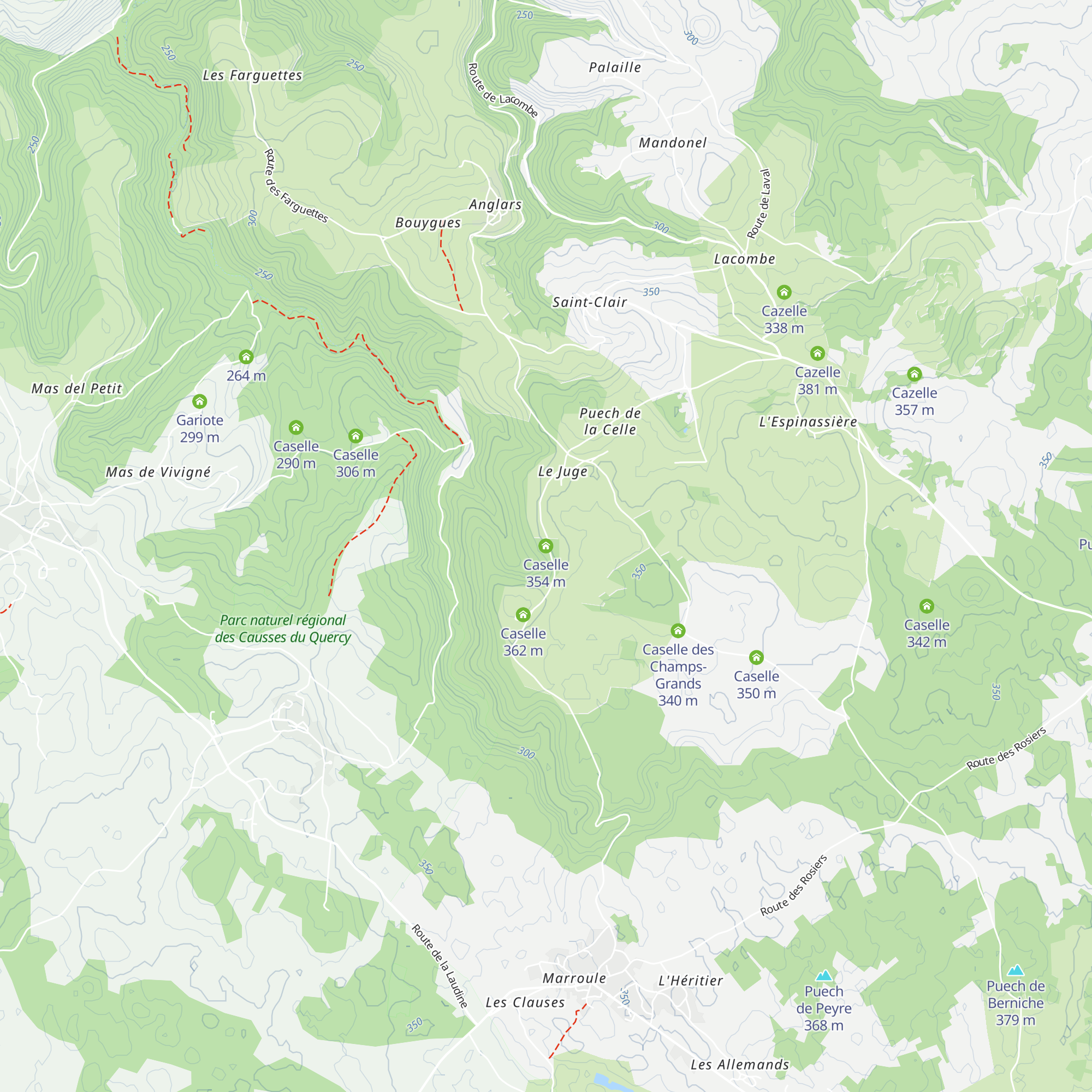 Caselle map