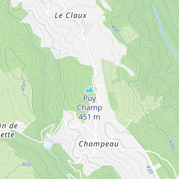 Map of Puy Champ
