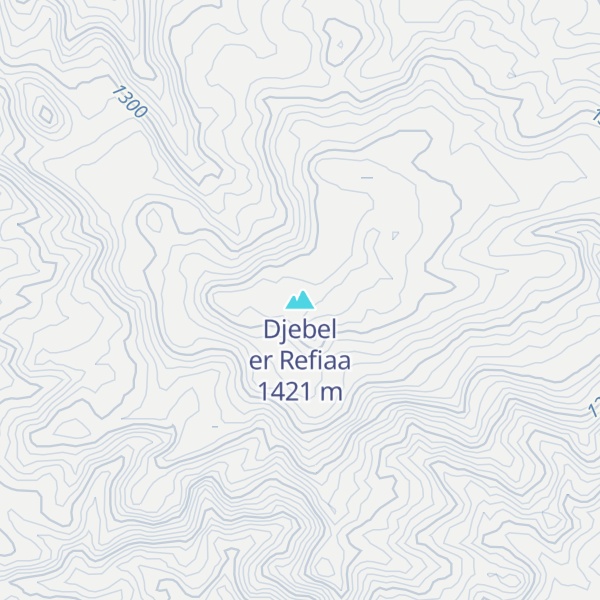 Map of Djebel er Refiaa
