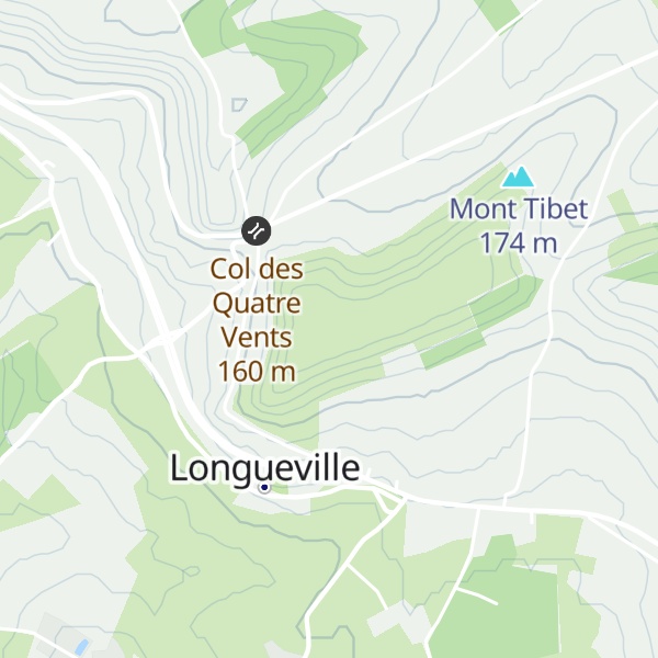 Map of Mont Saint-Sylvestre