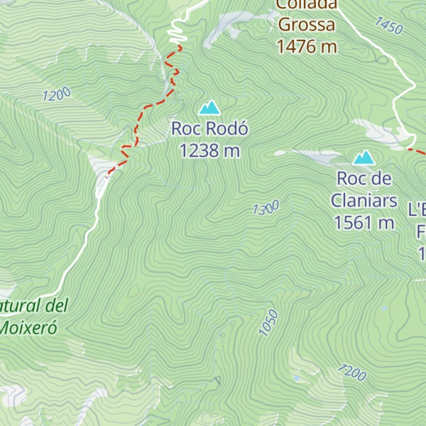 Map of Serrat de la Pedragosa