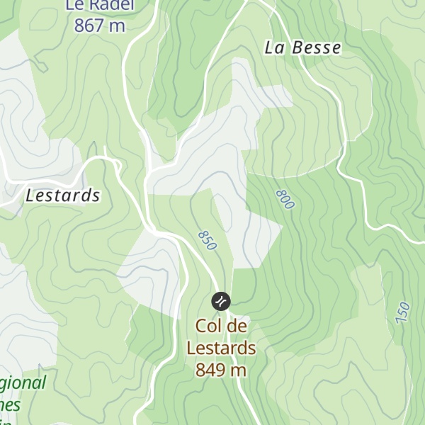 Map of Puy de la Chabrolasse