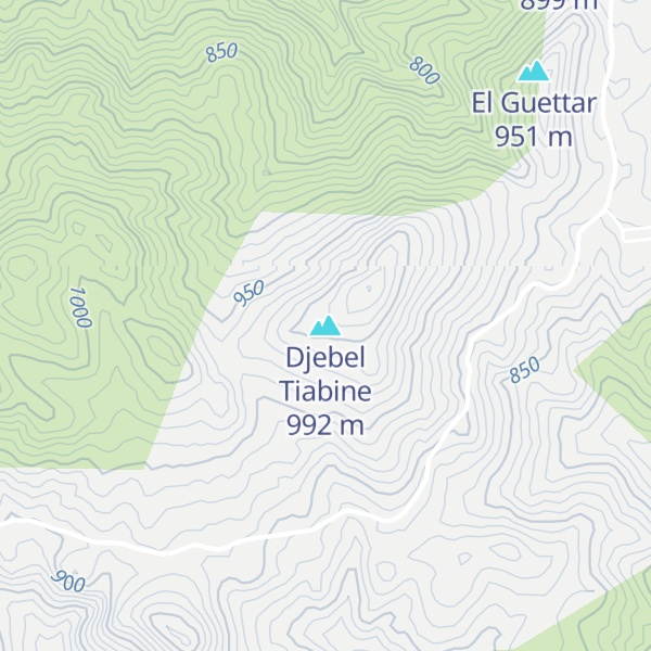 Map of Djebel Tiabine