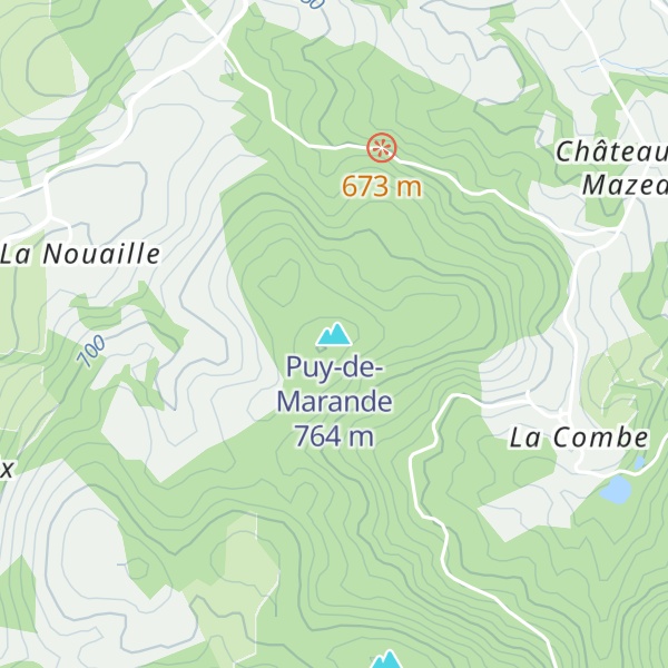 Map of Puy-de-Marande