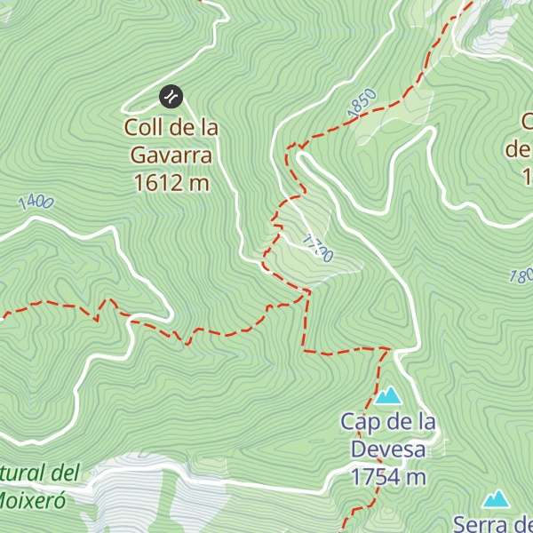 Map of Refugi de Rebost