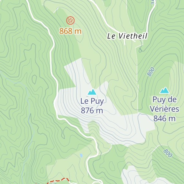 Map of Le Puy