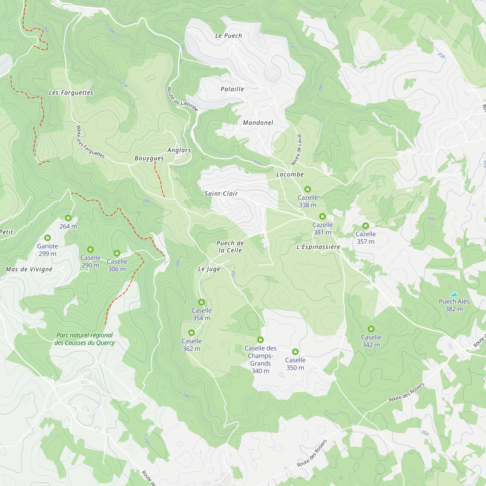 Caselle map