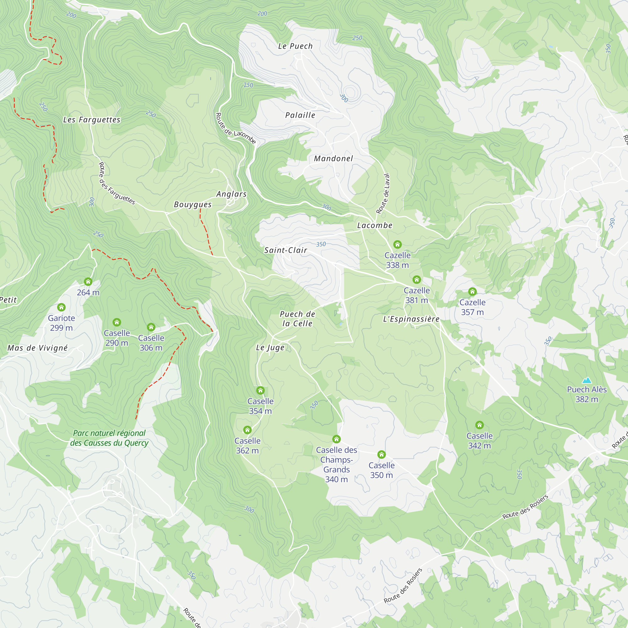 Caselle map