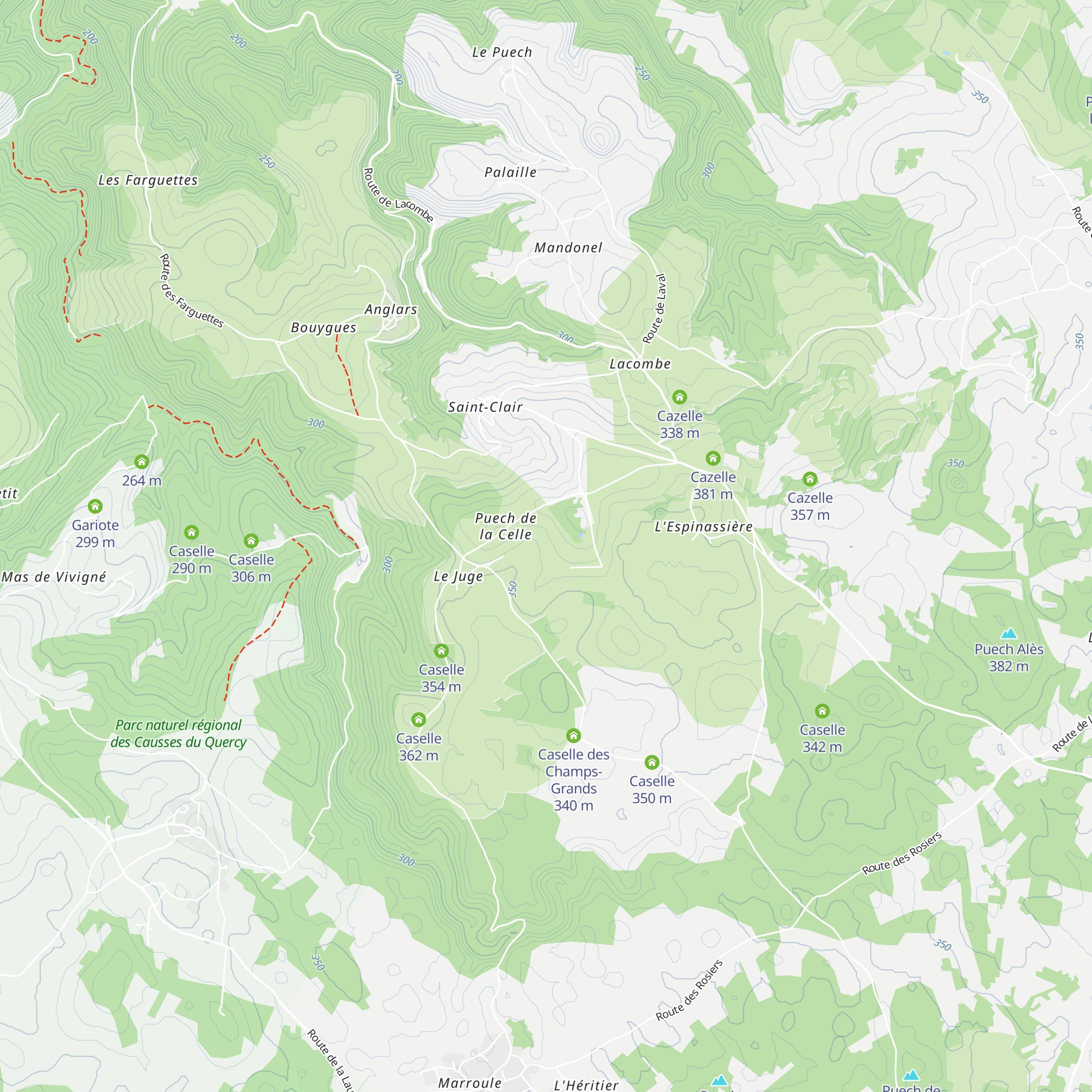 Caselle map