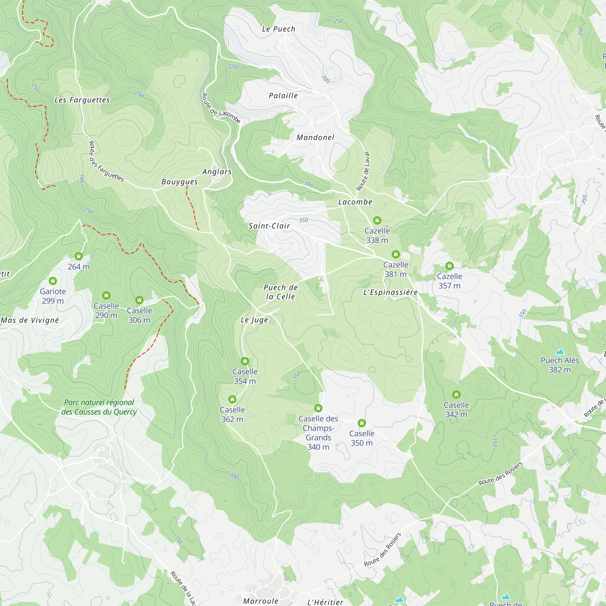 Caselle map