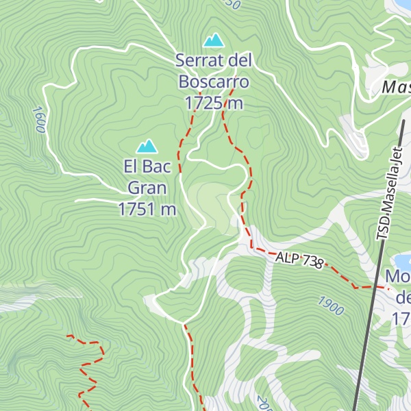 Map of Refugi de la Pleta de Das