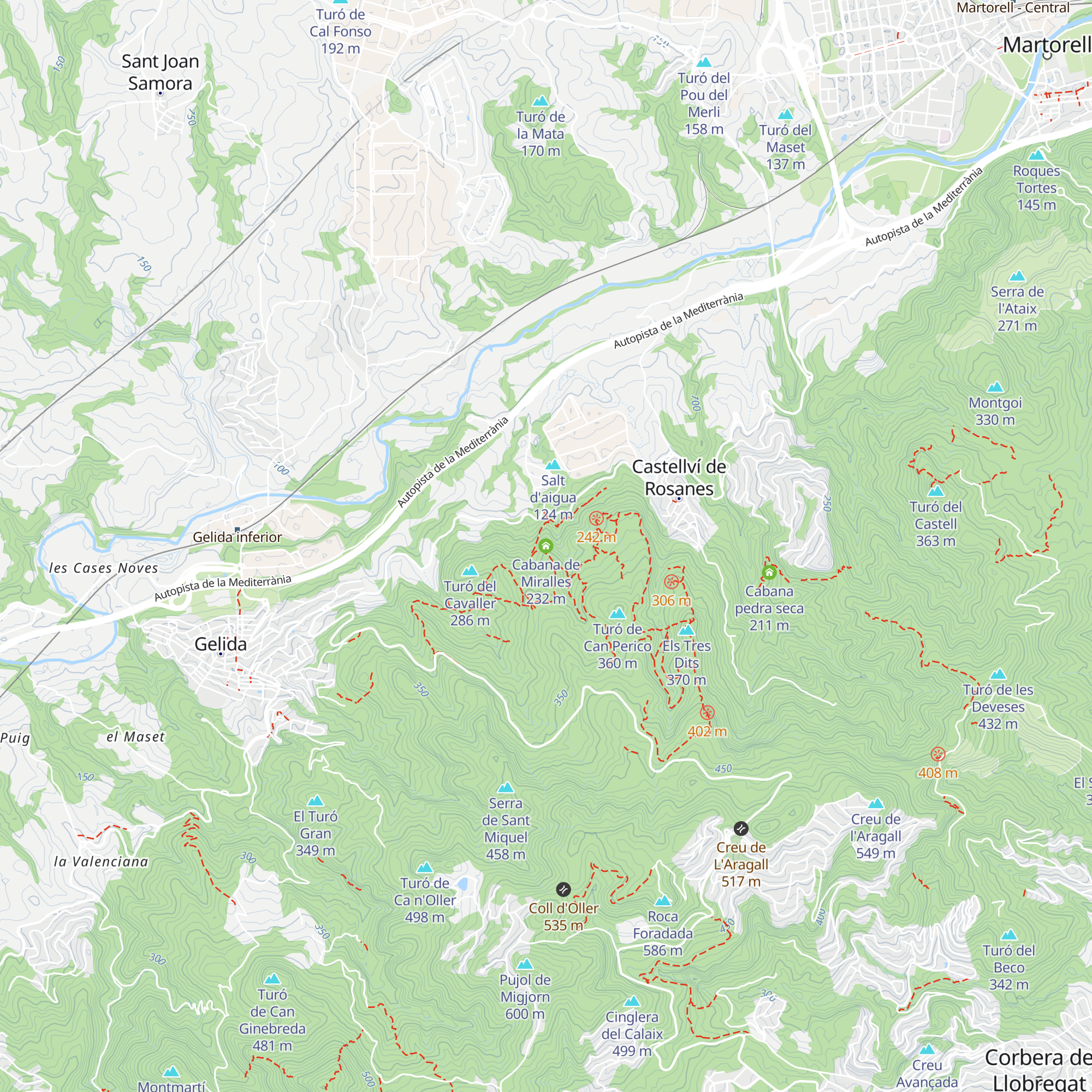 Cabana de Miralles map