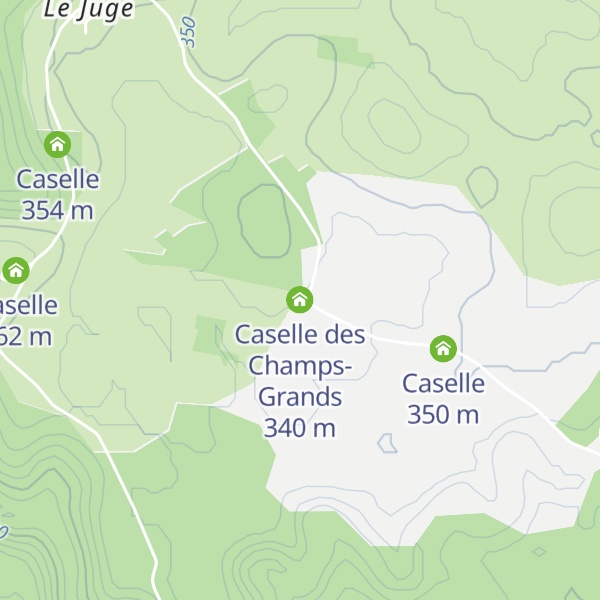 Map of Caselle des Champs-Grands