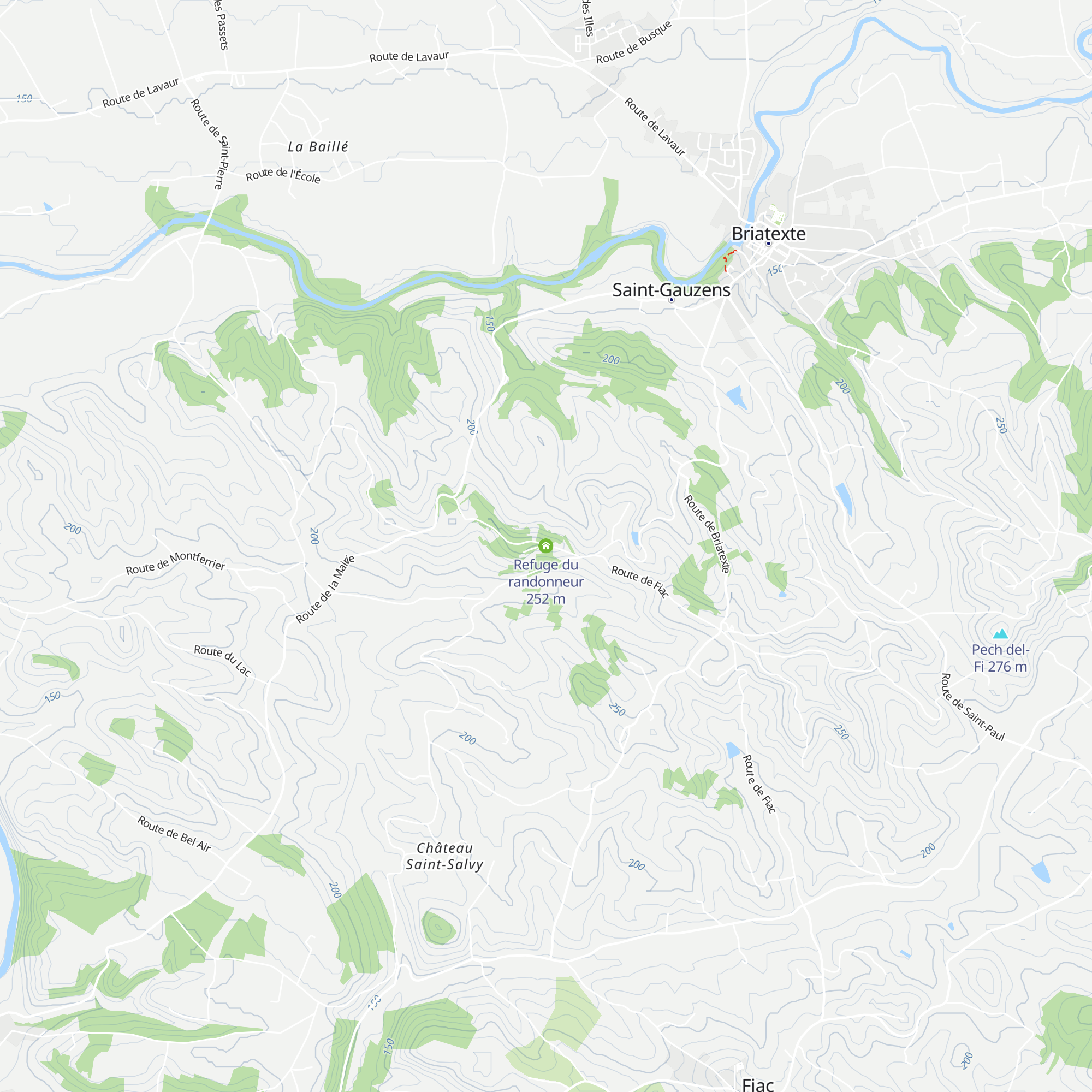 Refuge du randonneur map