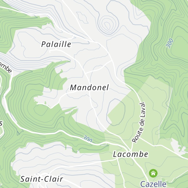 Map of Cazelle