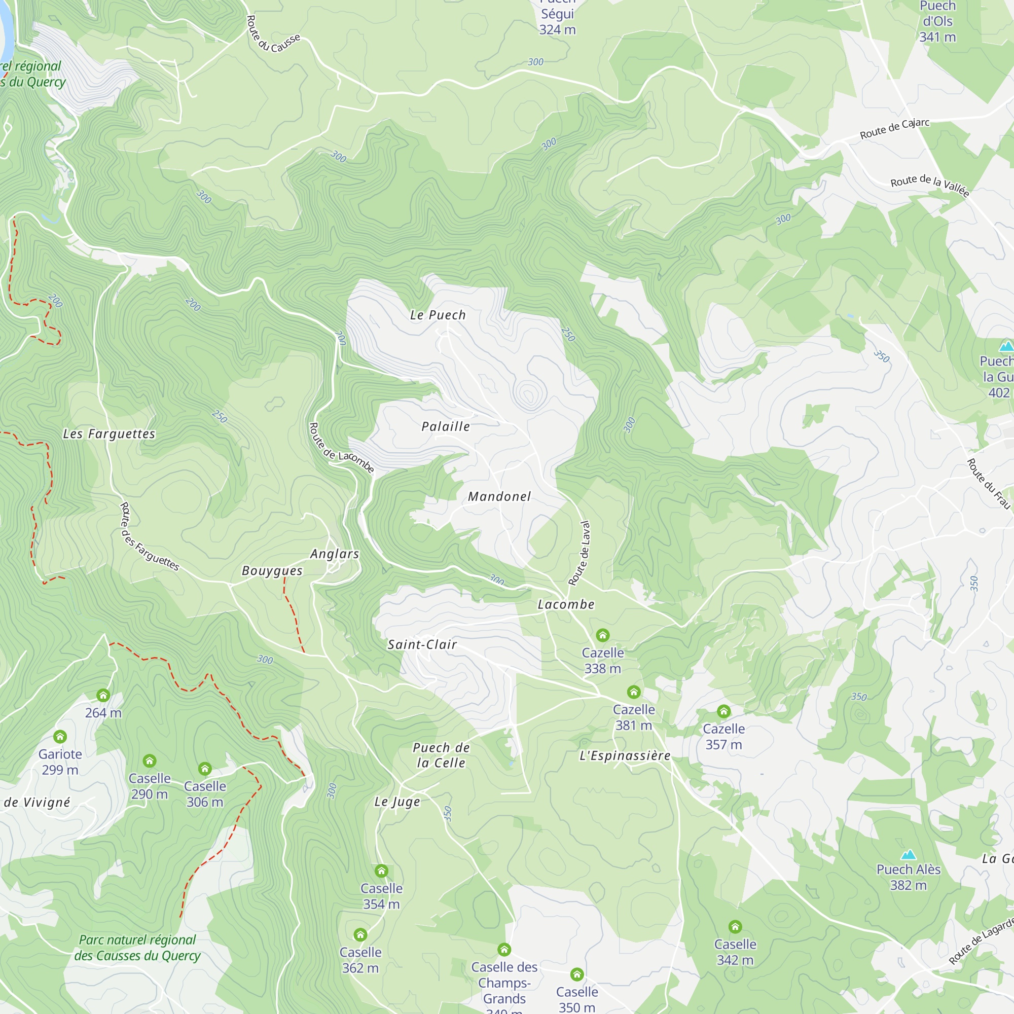Cazelle map