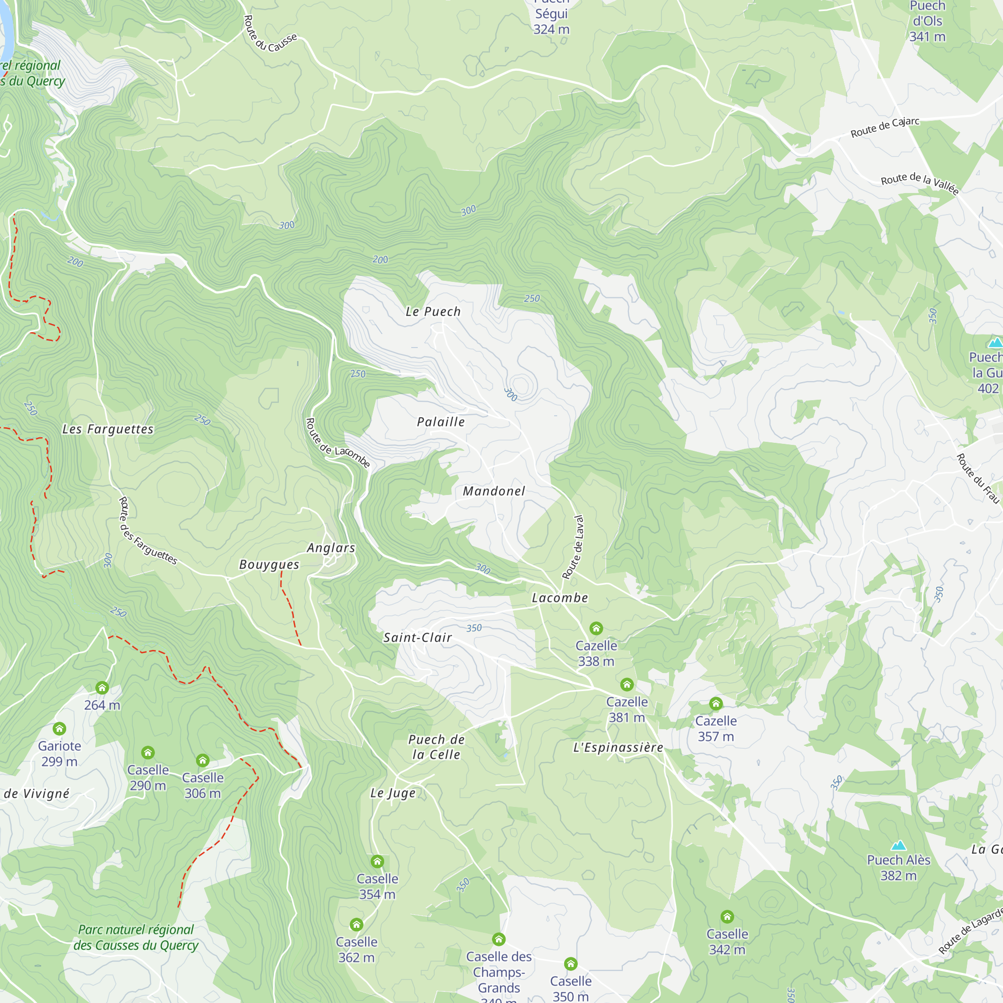 Cazelle map