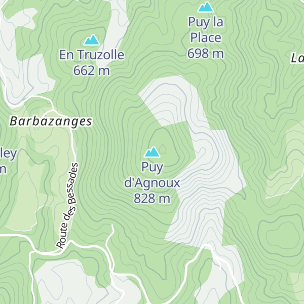Map of Puy d'Agnoux