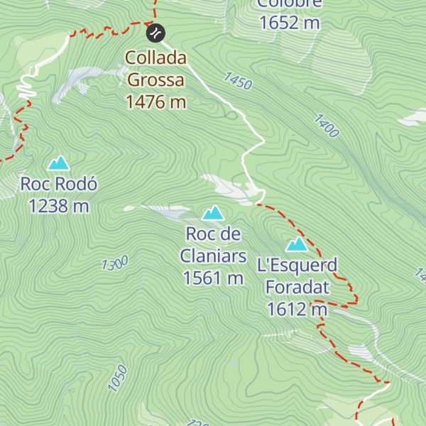 Map of Roc de Claniars