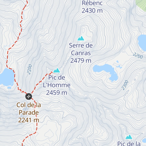 Map of Cabane Pastorale de l'Étang Tort