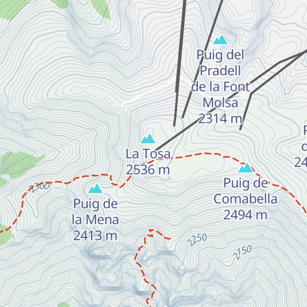 Map of Refugi Niu de l'Àliga