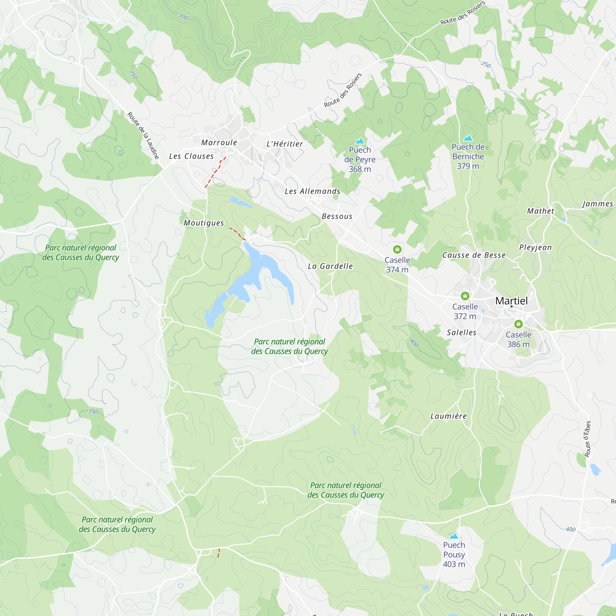 Caselle map