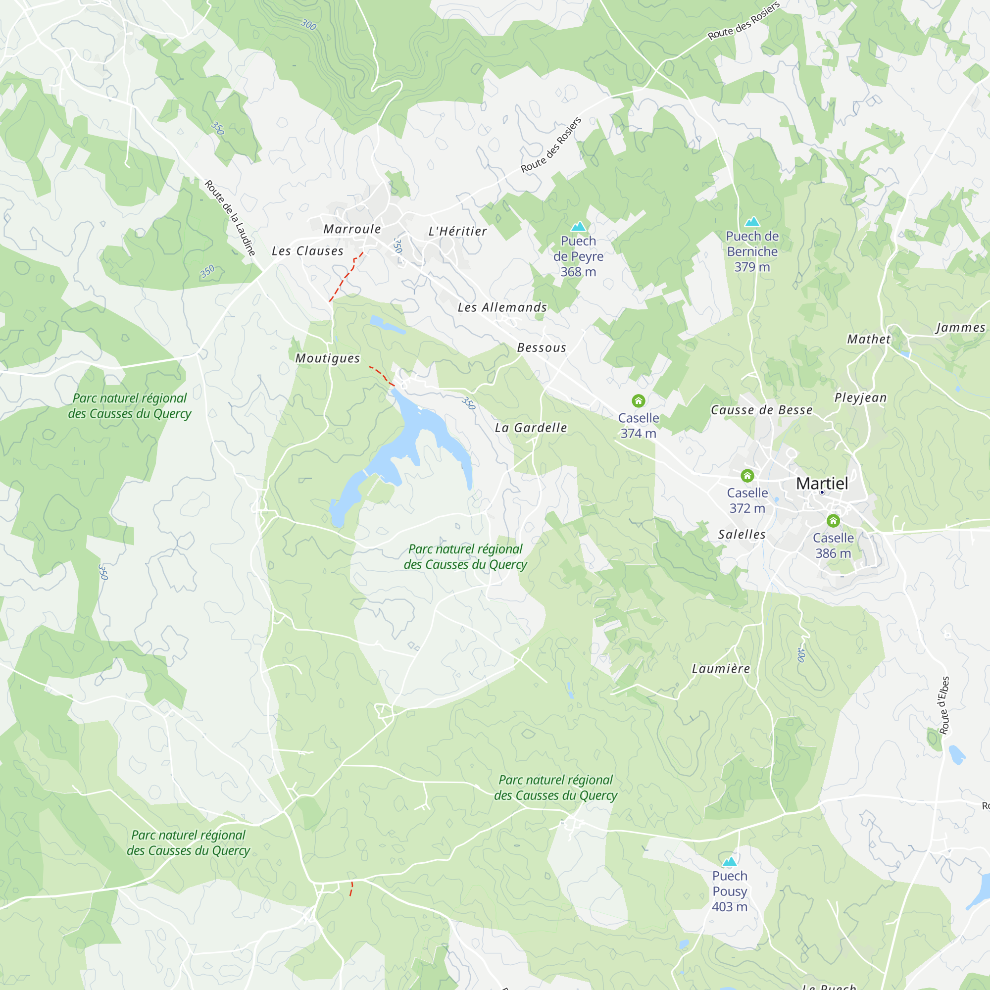 Caselle map
