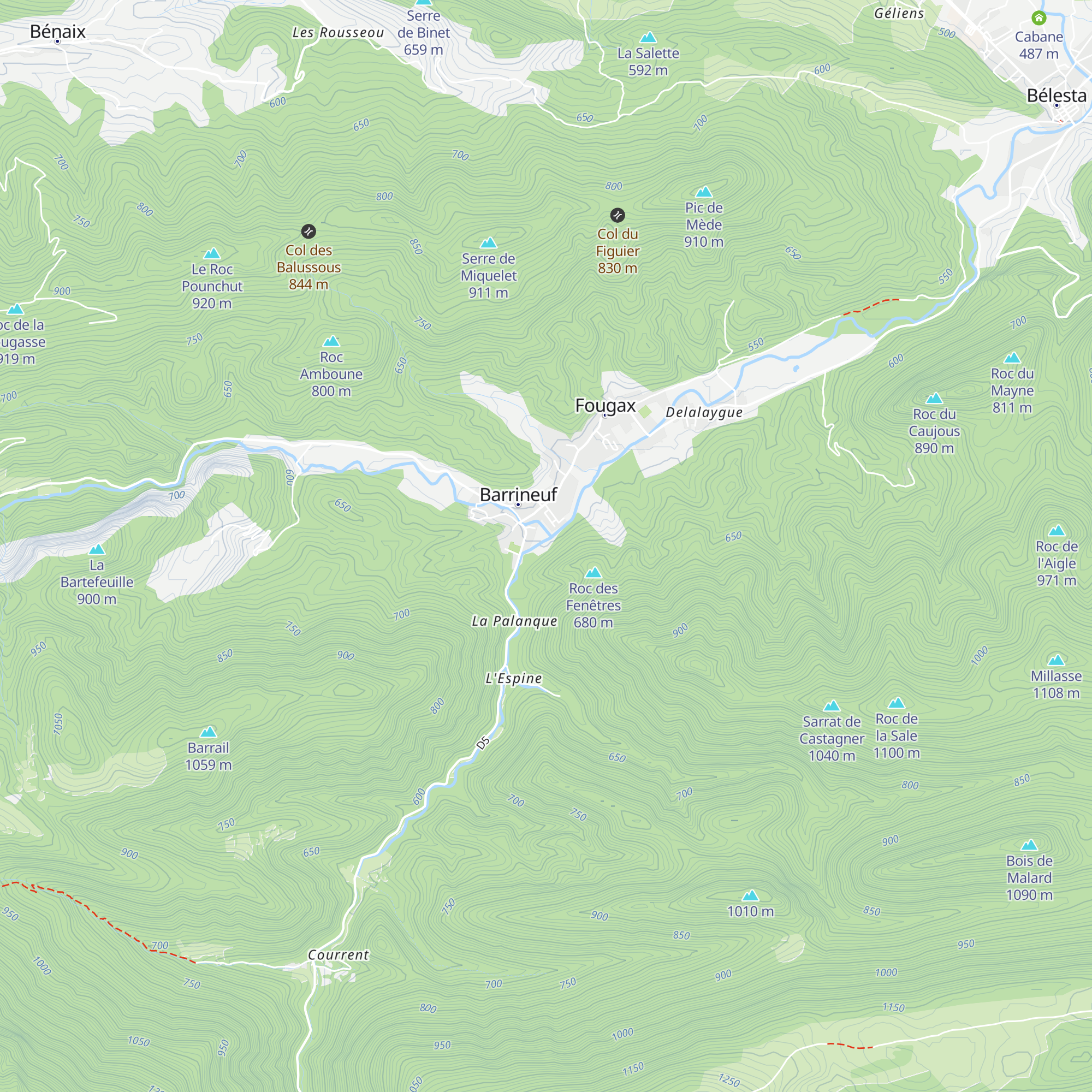 Gîte du Rasteille map