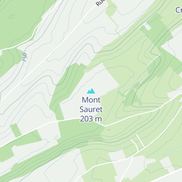 Map of Mont Sauret