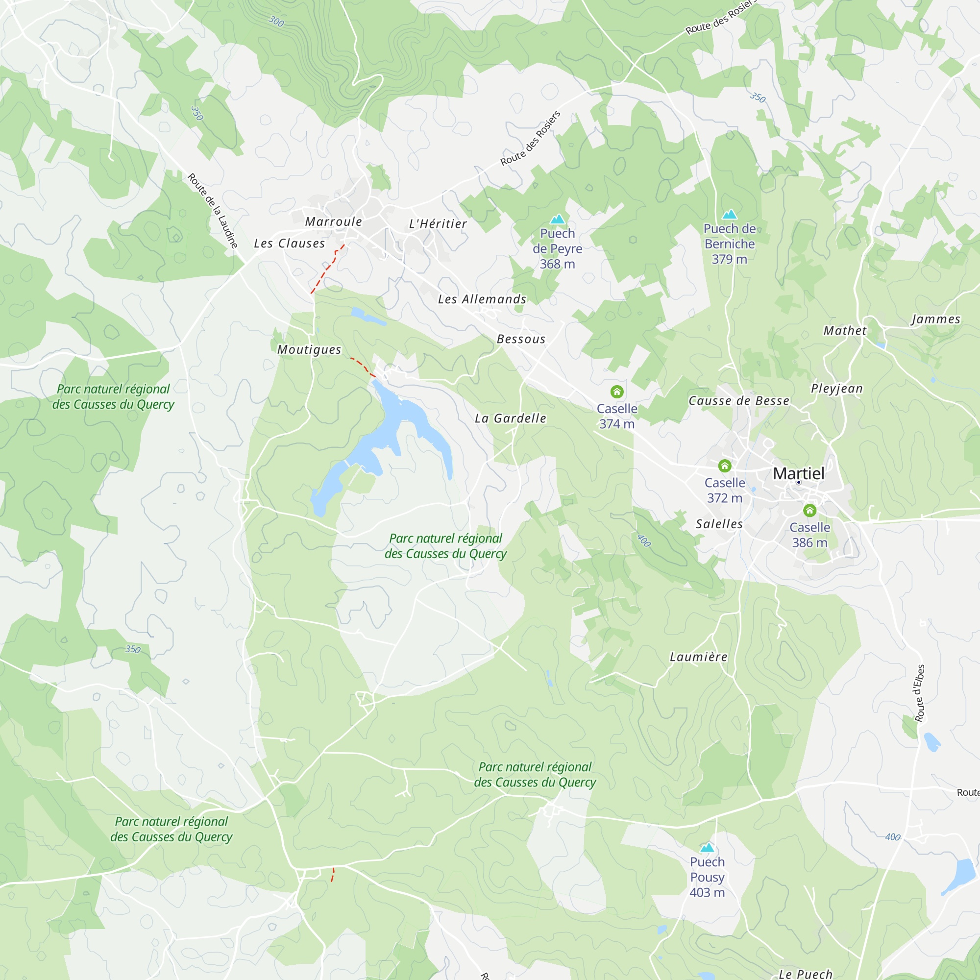 Caselle map