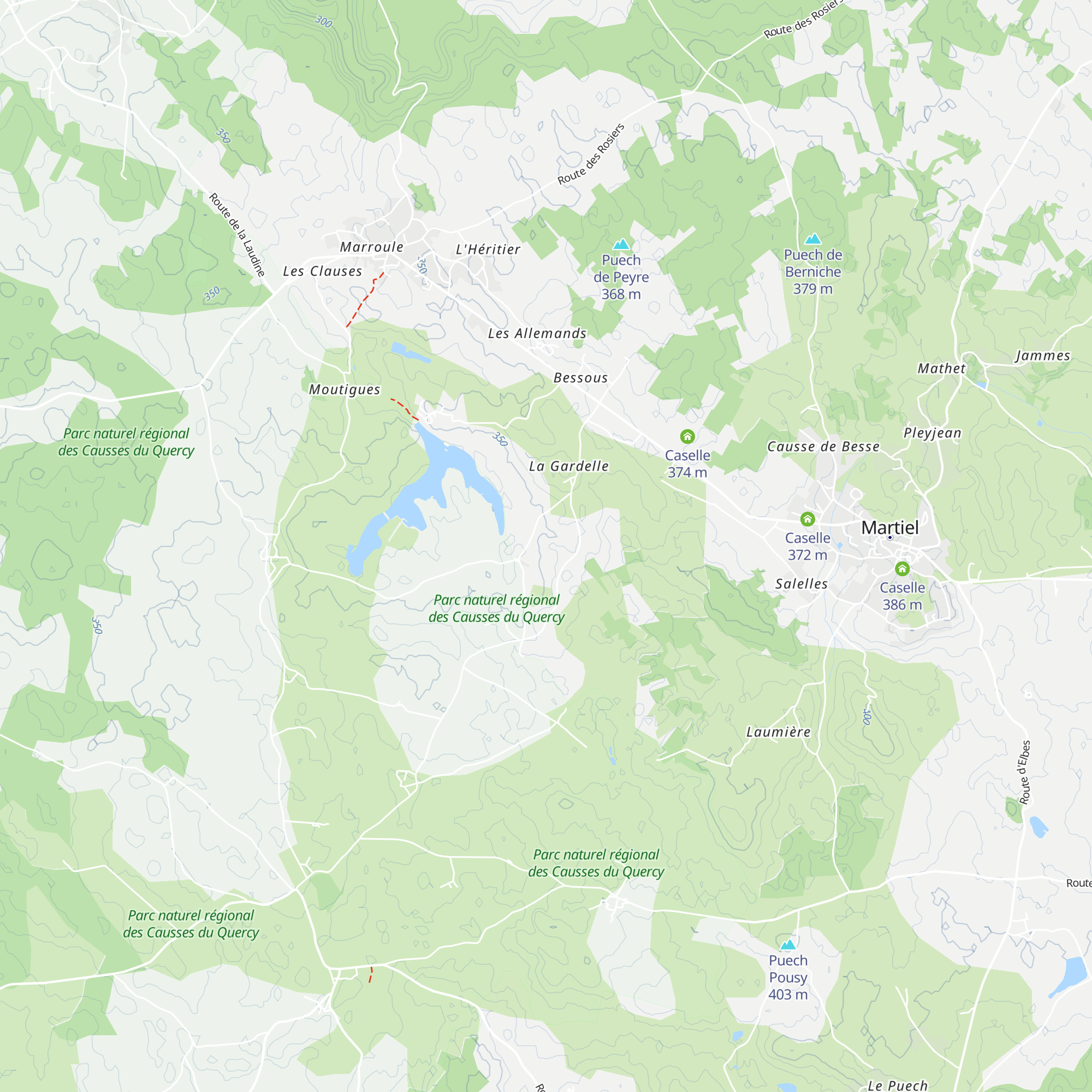 Caselle map