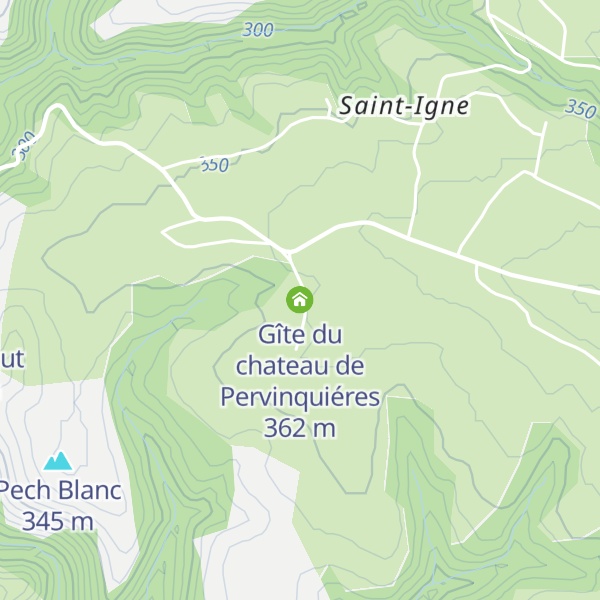 Map of Gîte du chateau de Pervinquiéres