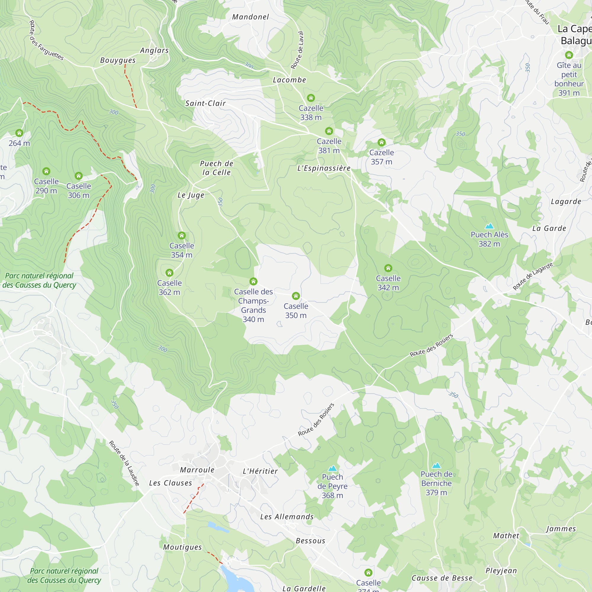 Caselle map