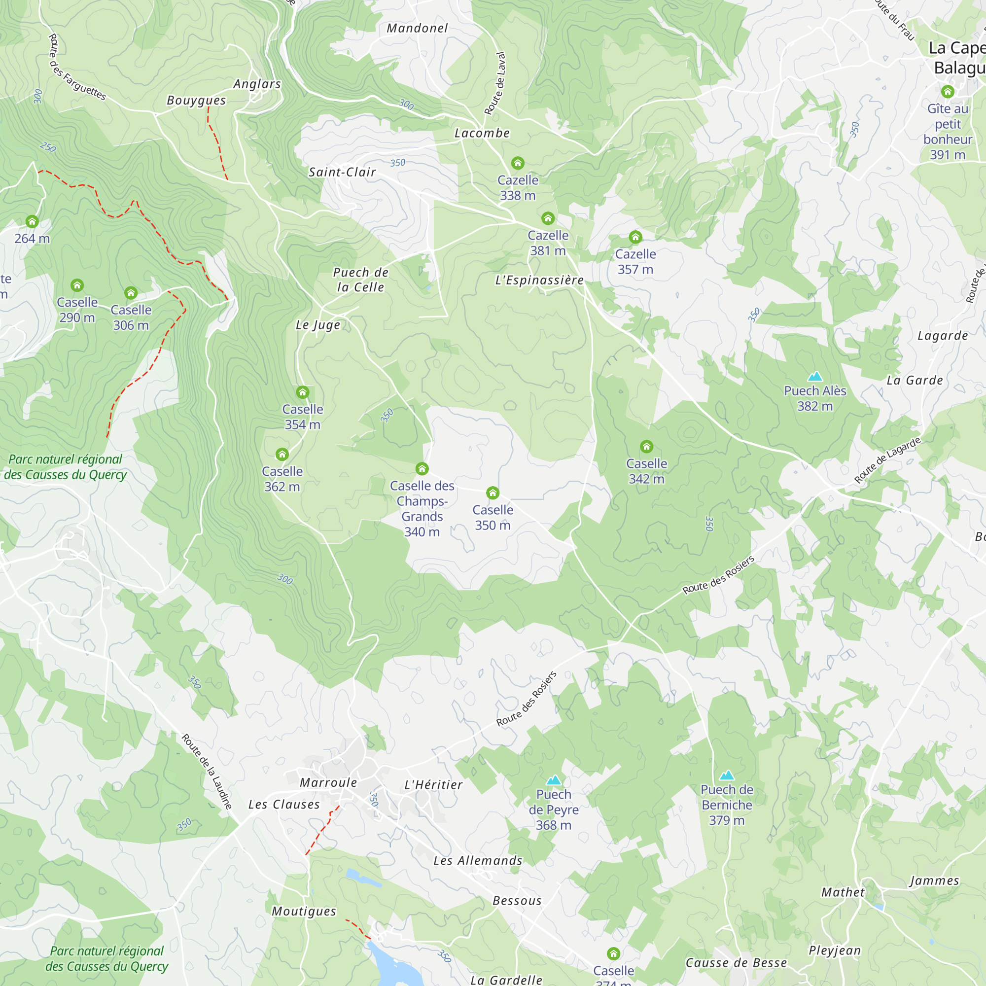 Caselle map