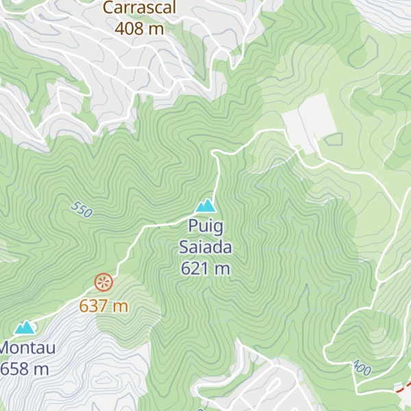 Map of Puig Saiada