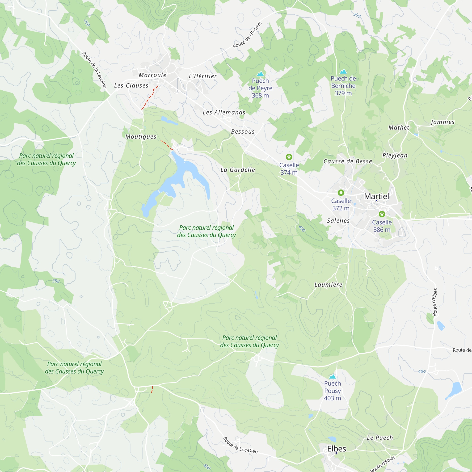 Caselle map