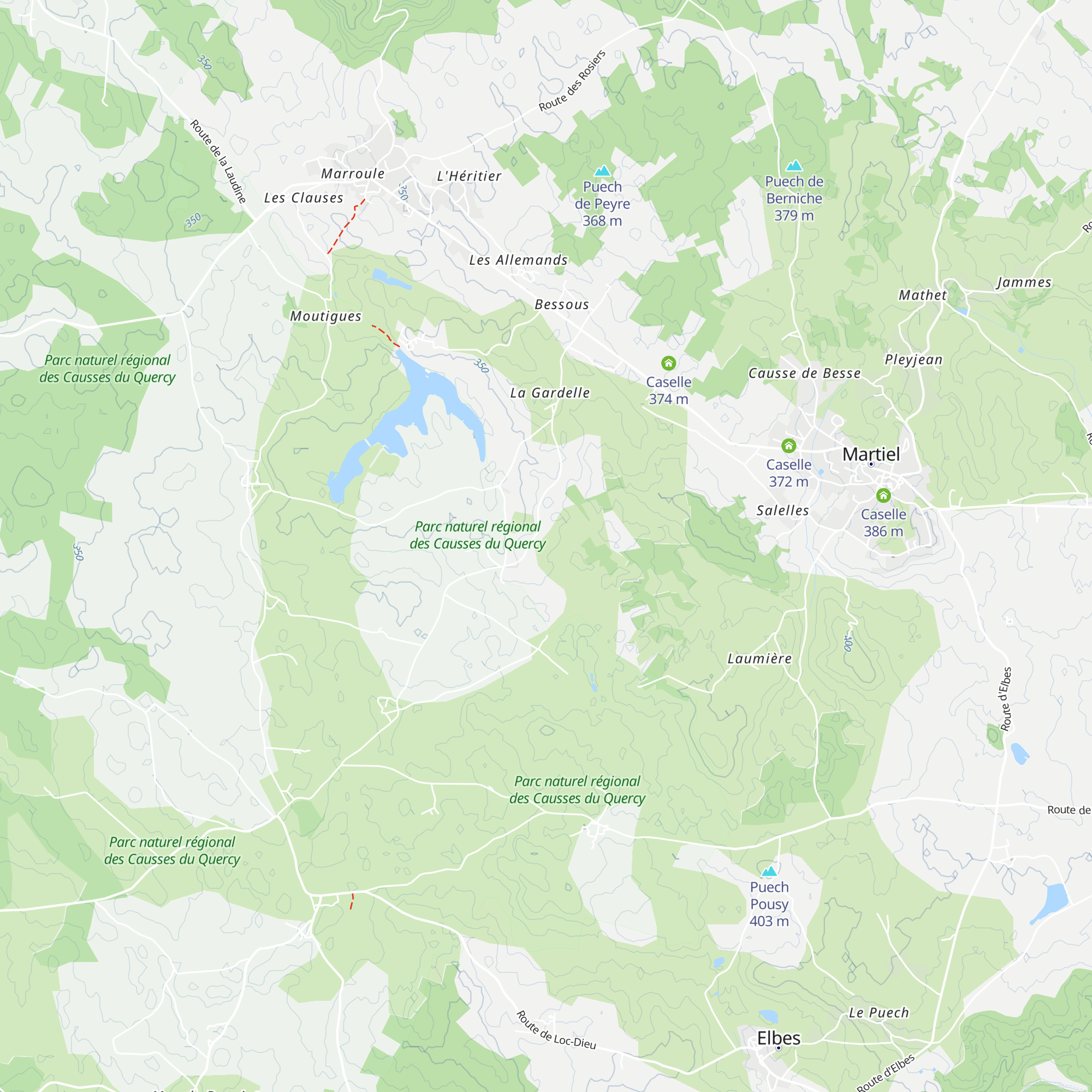 Caselle map