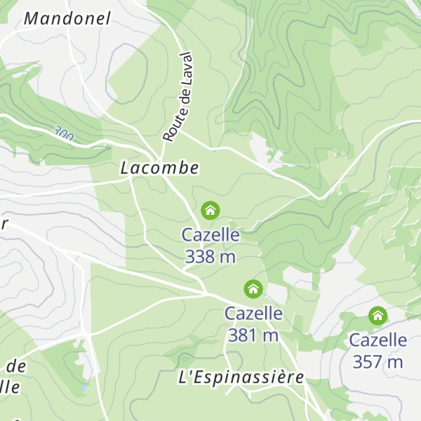 Map of Cazelle