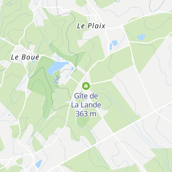 Map of Gîte de La Lande