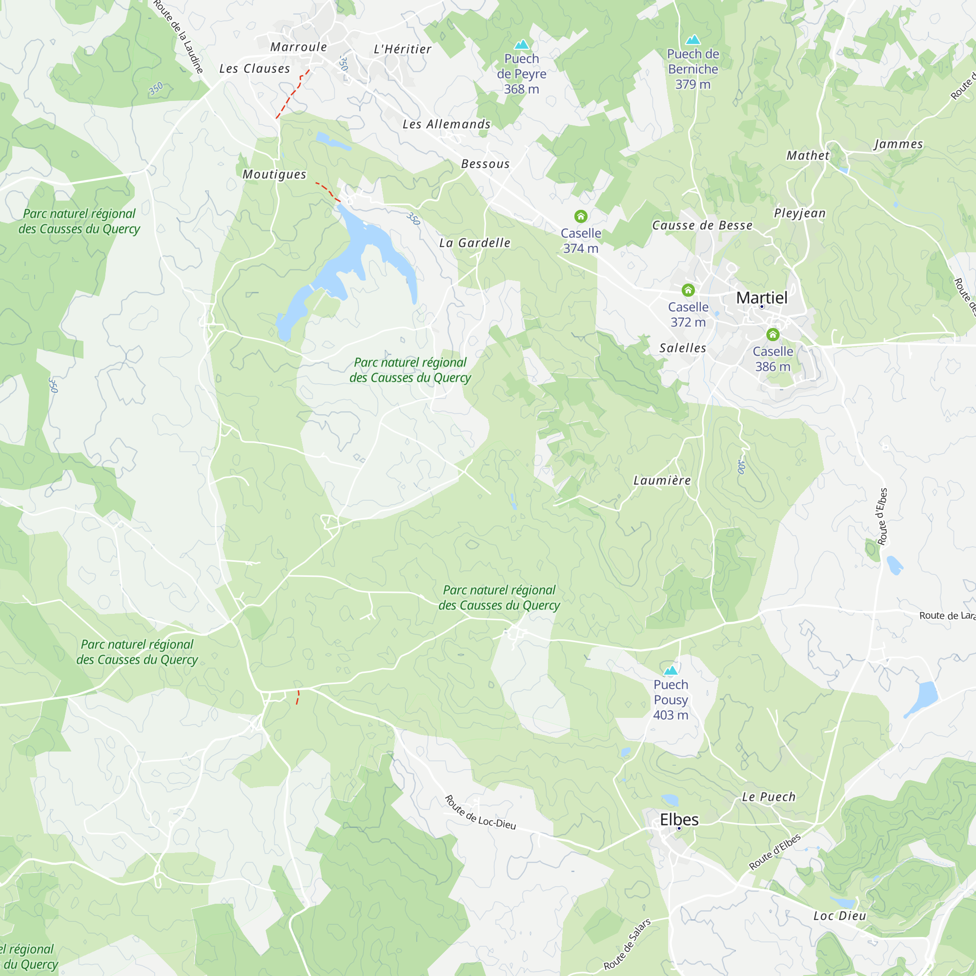Caselle map